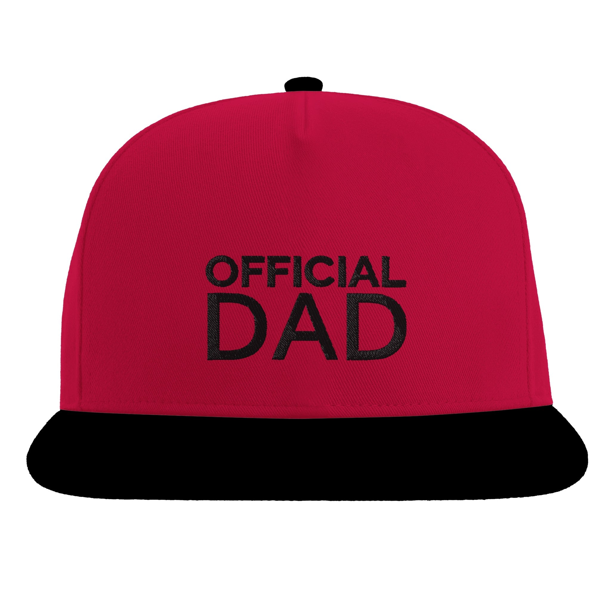 Official Dad snapback cap grey version front view
