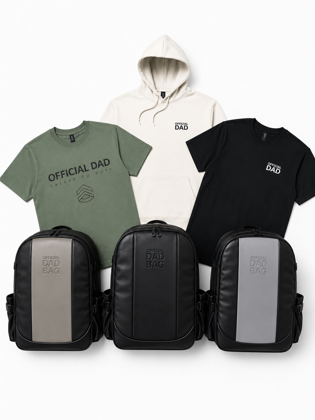 Official Dad ultimate bundle changing bag and clothing gift set for dads UK