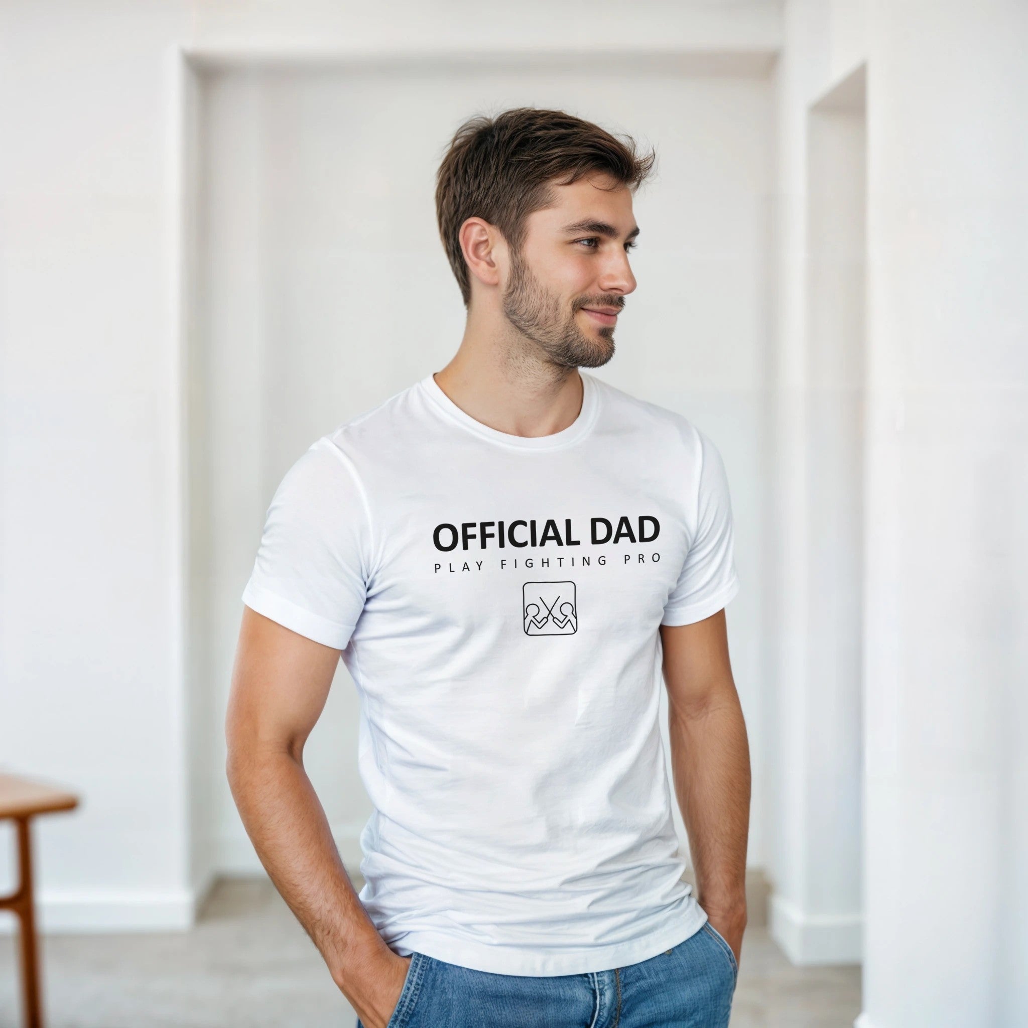 Official Dad Play Fighting Pro t-shirt military green