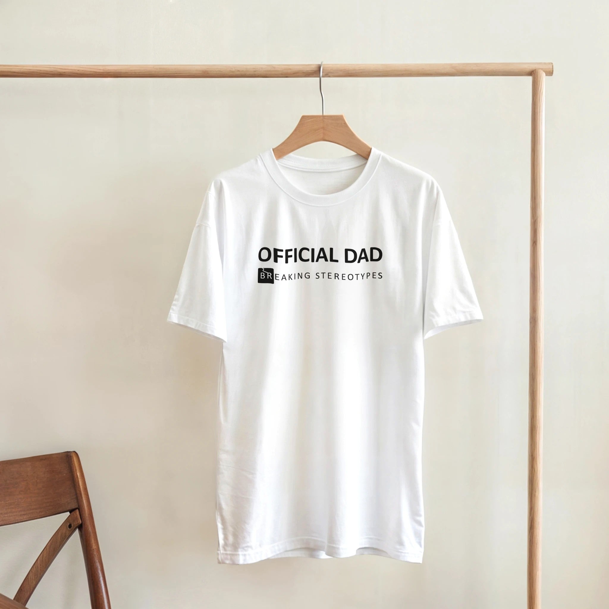 Official Dad Breaking Stereotypes t-shirt for modern dads UK
