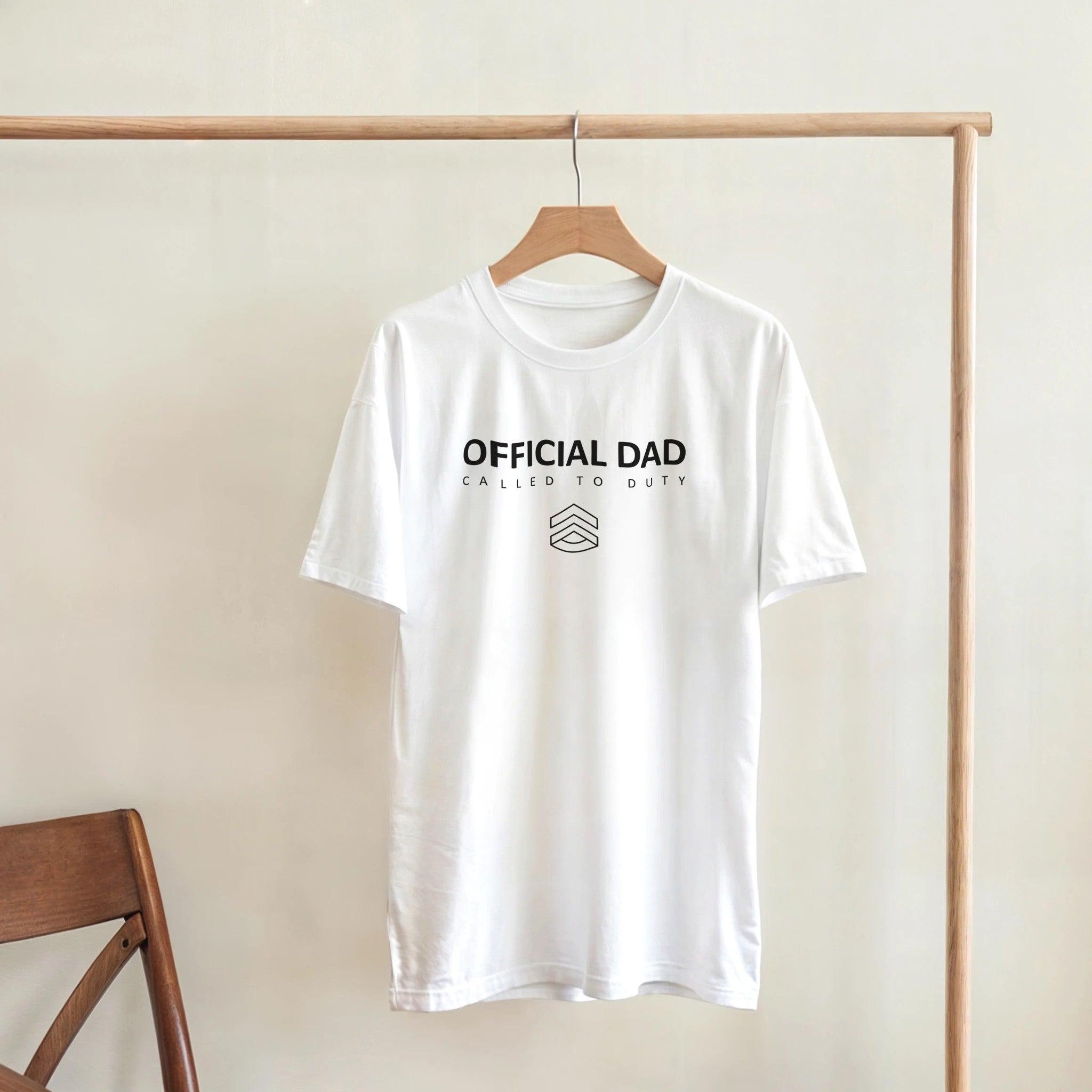 Official Dad Called To Duty t-shirt worn by dad UK