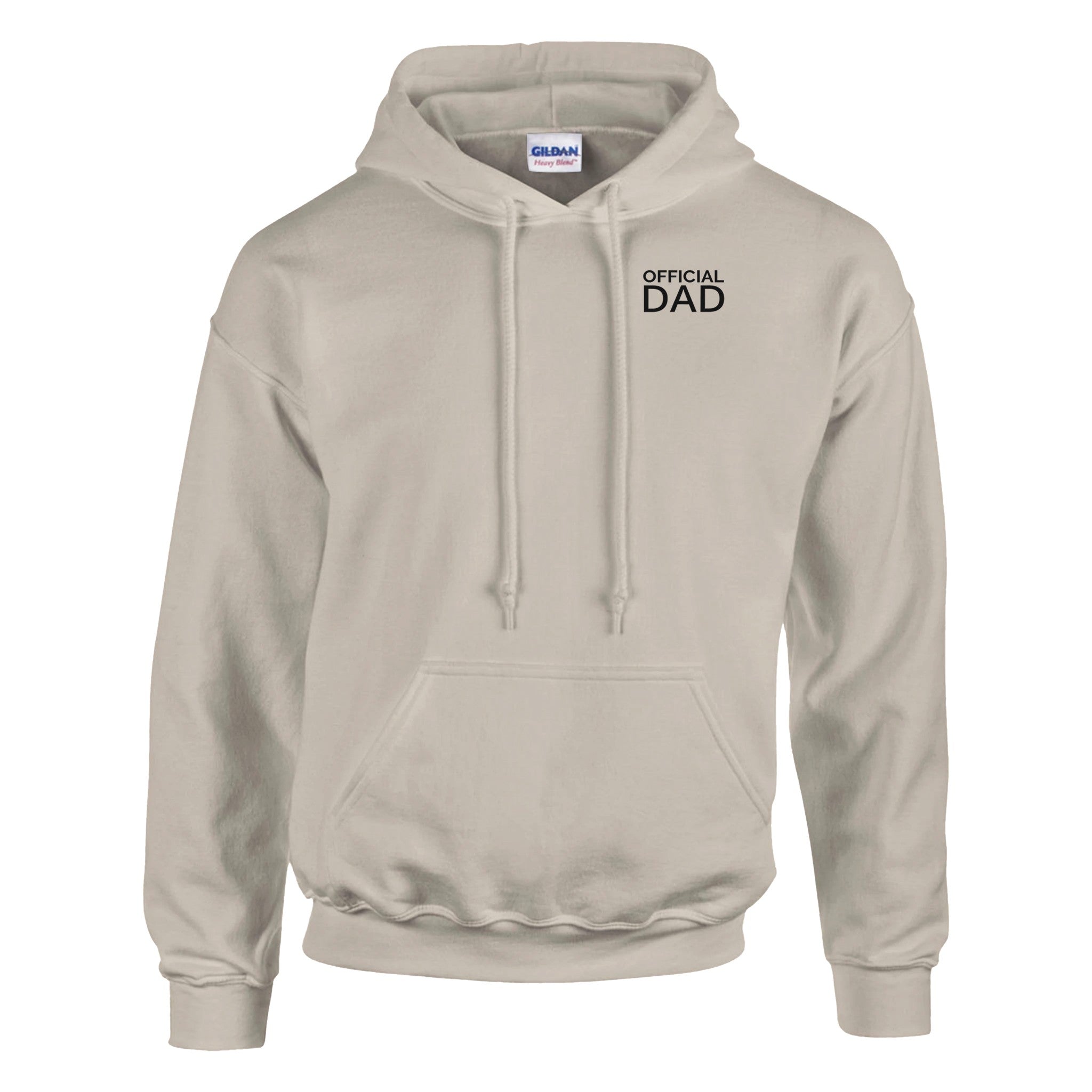 Official Dad Hoodie back view premium dad clothing