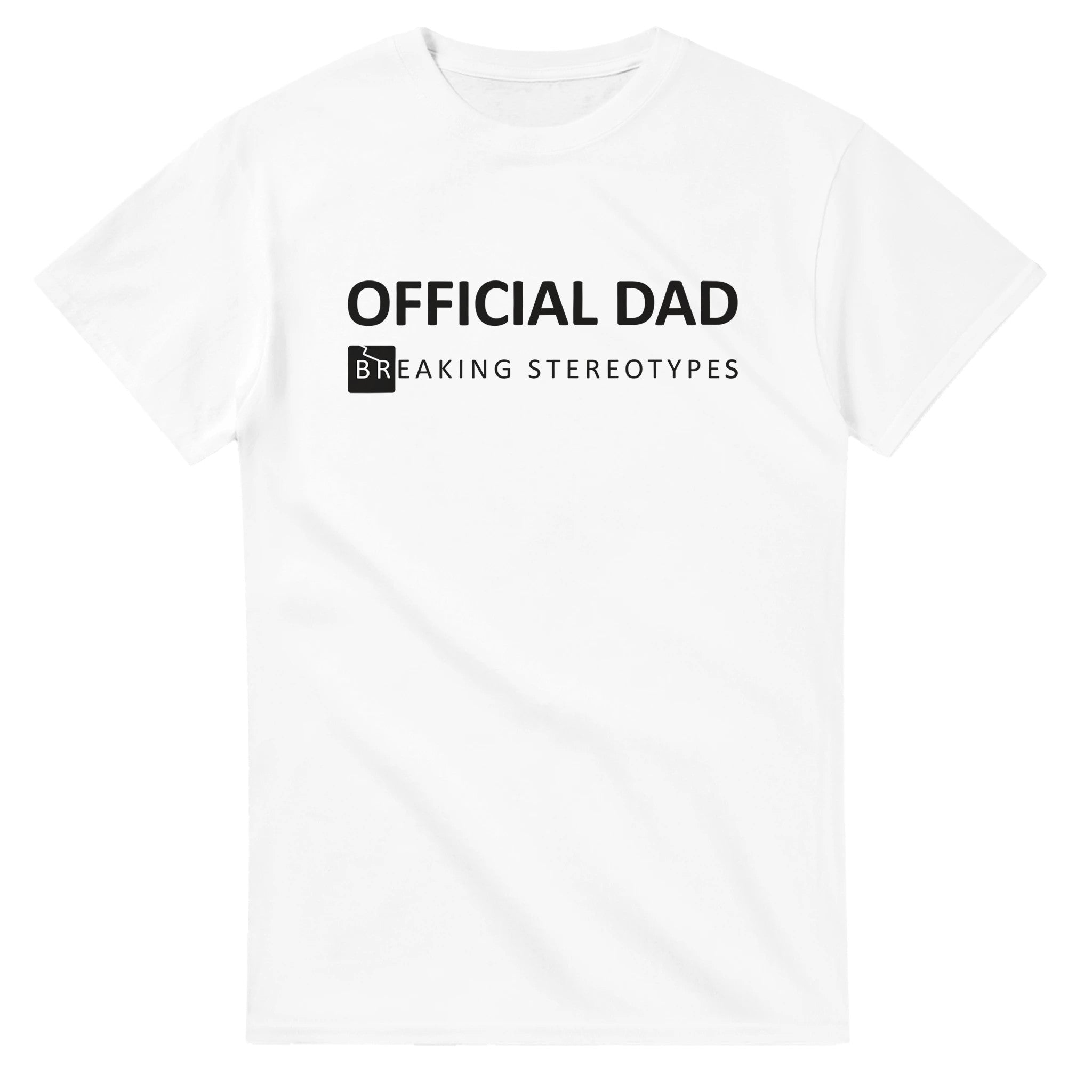 Official Dad Breaking Stereotypes t-shirt worn by dad