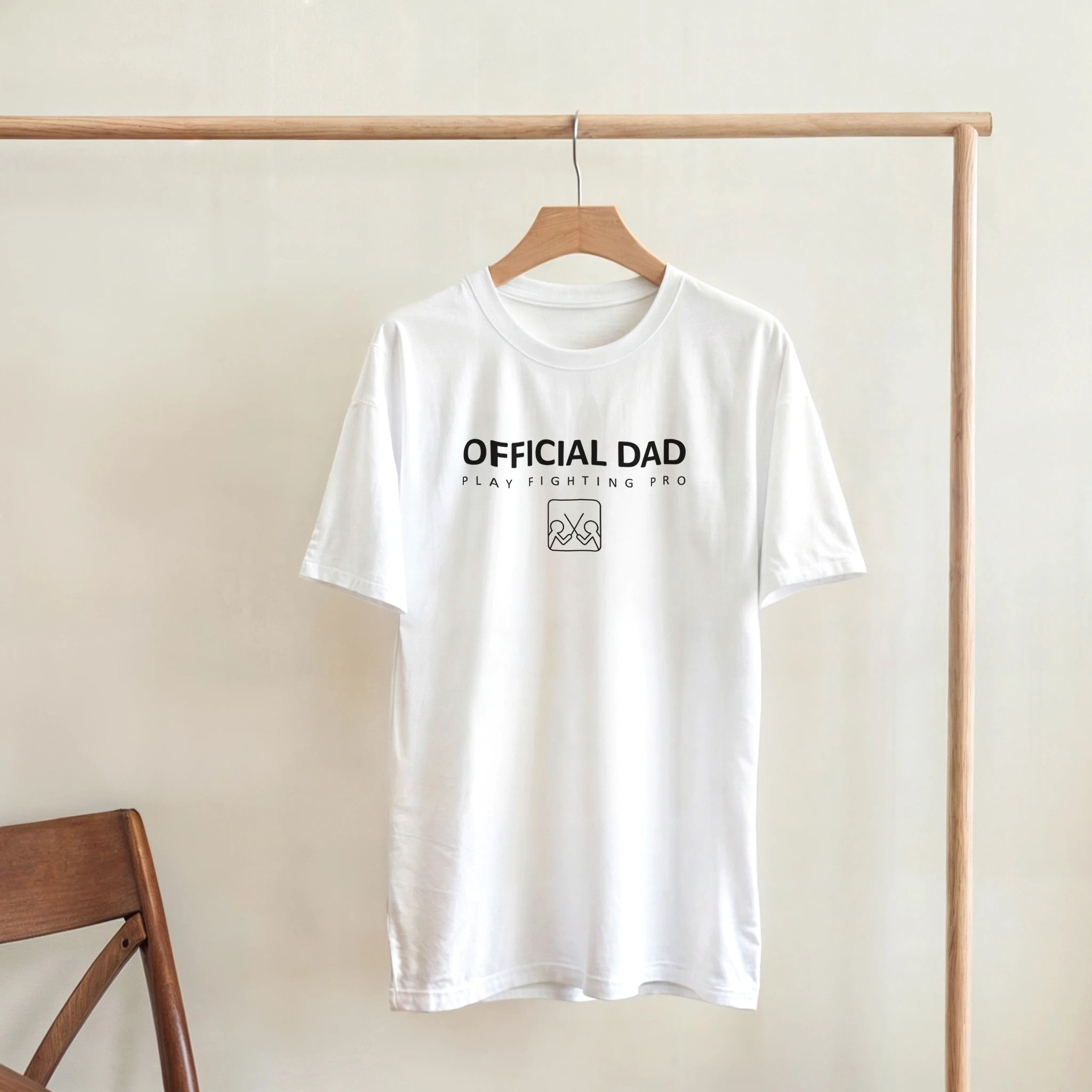 Official Dad Play Fighting Pro t-shirt black version