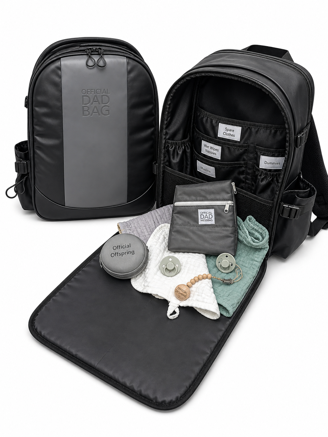 Official Dad gift set dark grey version for new dad
